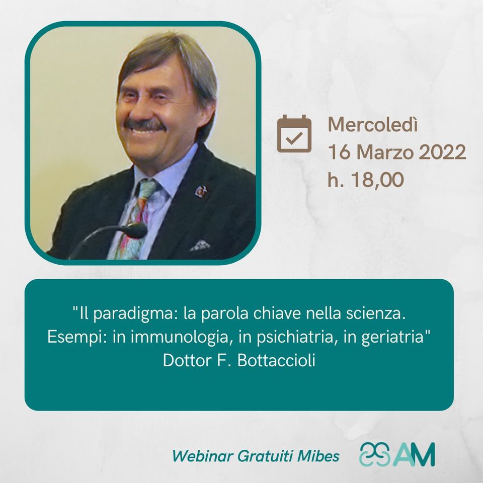 Il paradigma: la parola chiave nella scienza. Esempi: in immunologia, in psichiatria, in geriatria