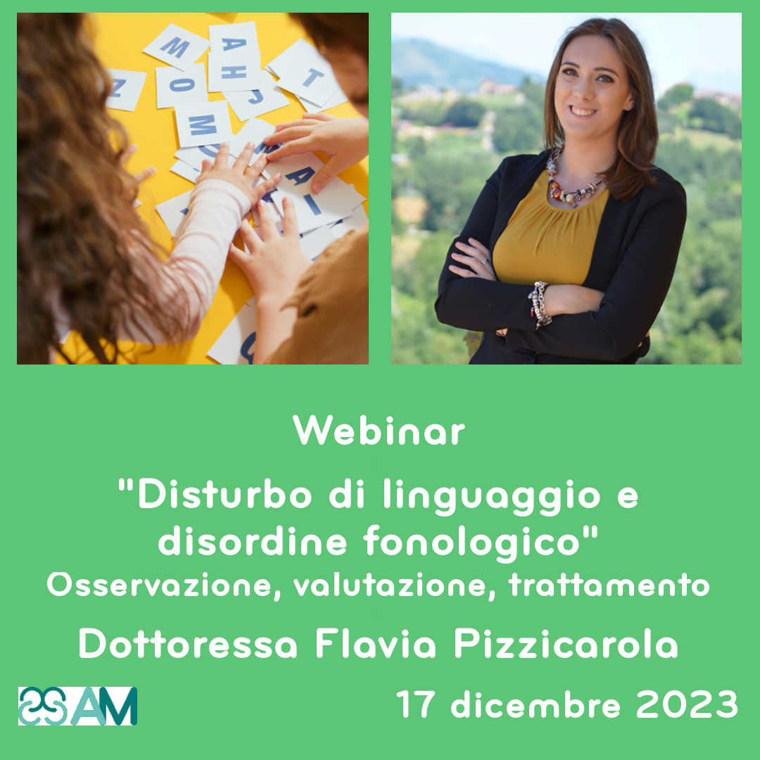 Disturbo di linguaggio e disordine fonologico: Osservazione, valutazione, trattamento – Webinar
