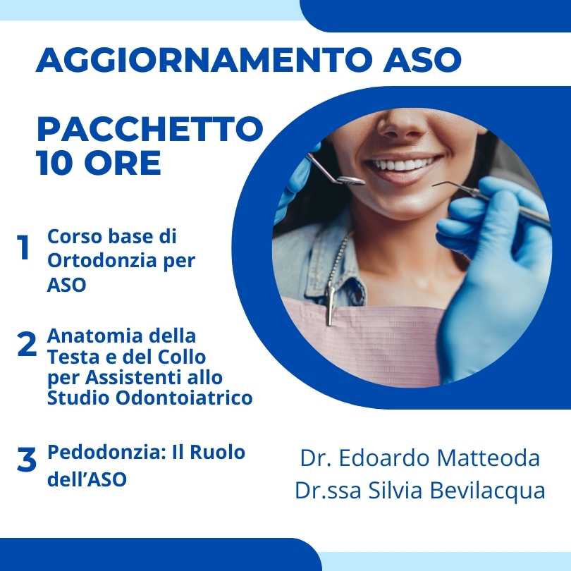 Pacchetto Aggiornamento ASO 10 ore – Ortodonzia, Anatomia e Pedodonzia – Corso on-demand