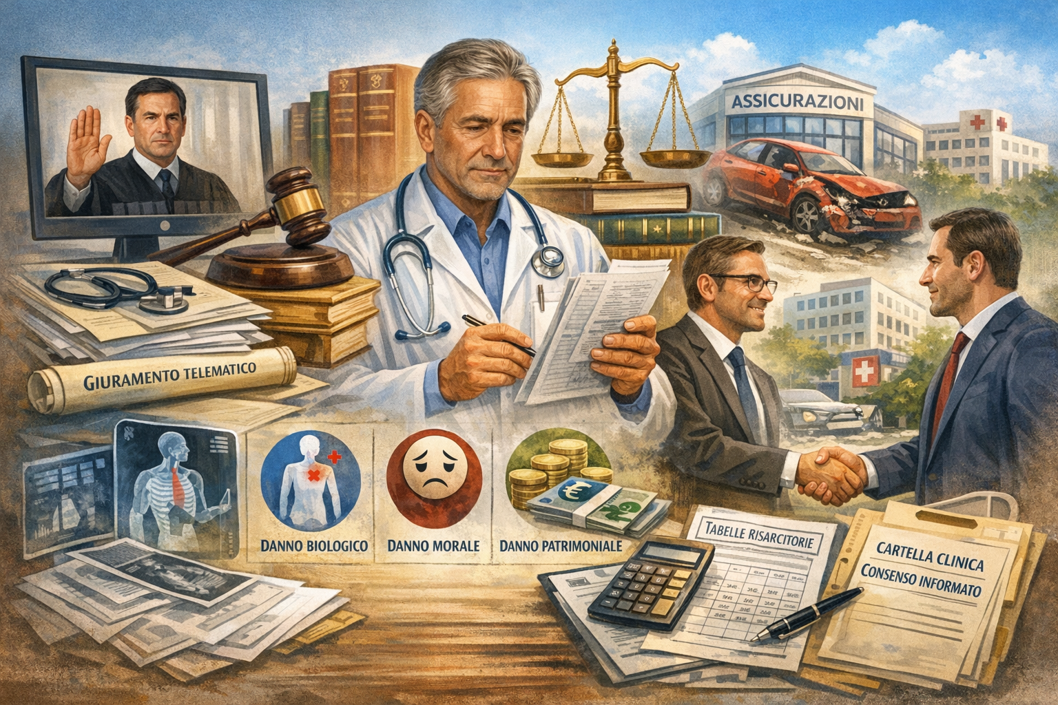 Gli aspetti pratici e assicurativi: dal giuramento telematico alla liquidazione del danno