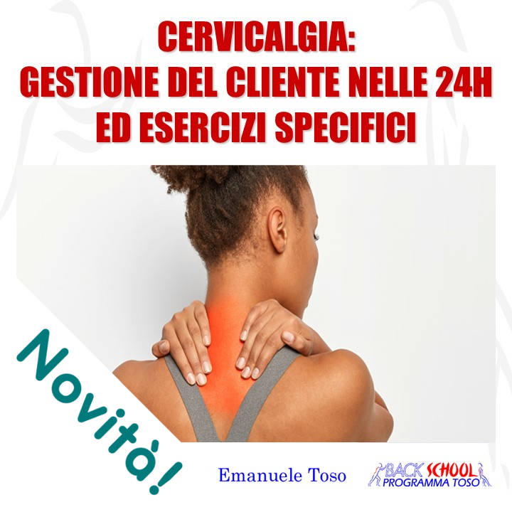 Neck School – Cervicalgia: gestione del cliente nelle 24h ed esercizi specifici – Corso on-demand